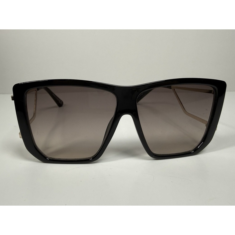 Fashion Nova 04 Of My Way Oversized Square Sunglasses Black Gray Gradient Lens